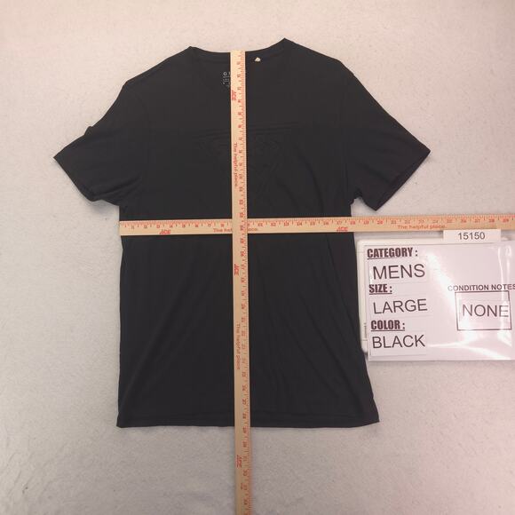 Guess Casual Graphic Short Sleeve Crew Neck T Shirt Mens Size Large L Black - Picture 5 of 9